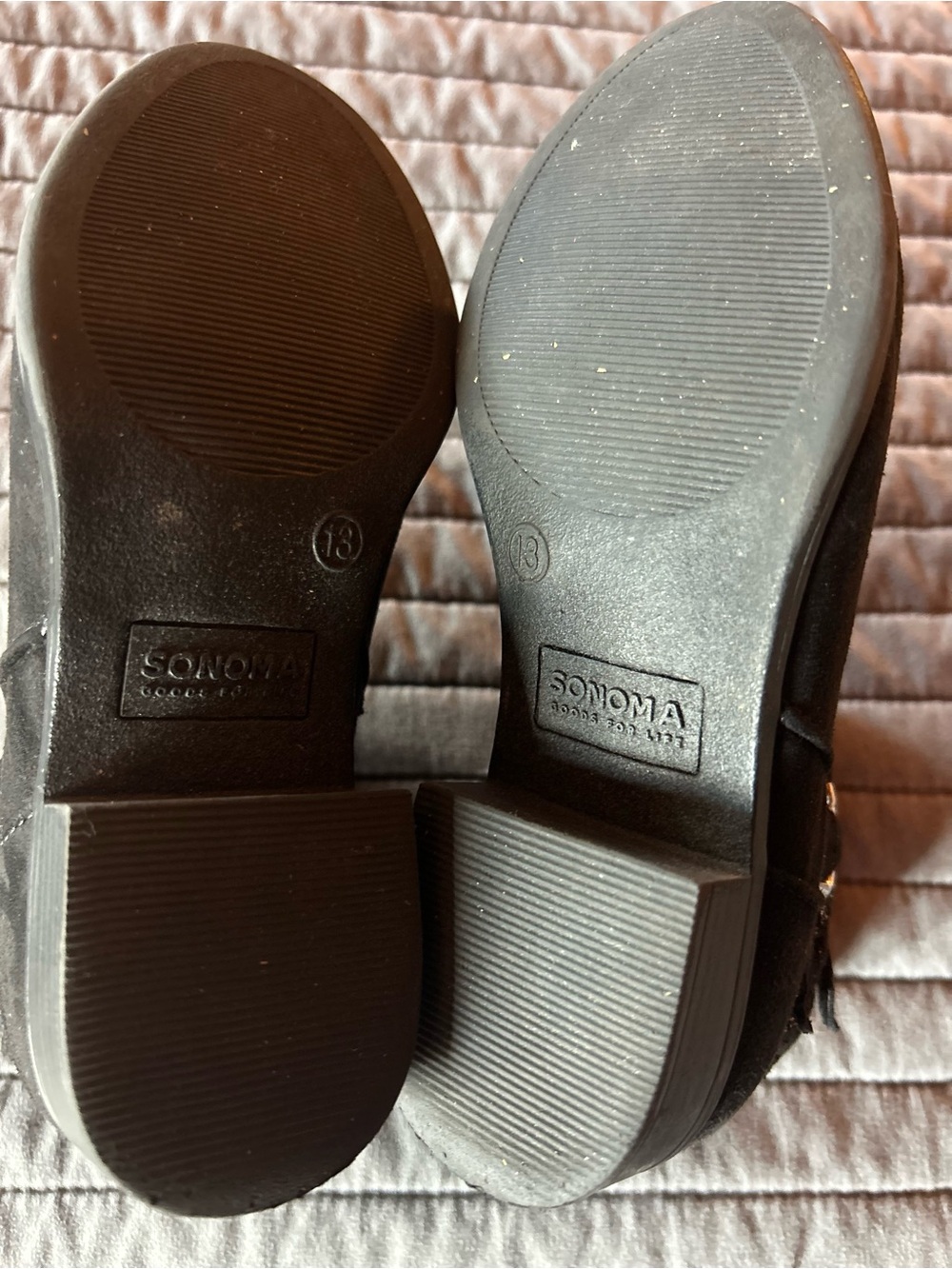 Sonoma Girls size 13 Black Ankle Boots with Buckle & Stud Detail - Picture 5 of 6